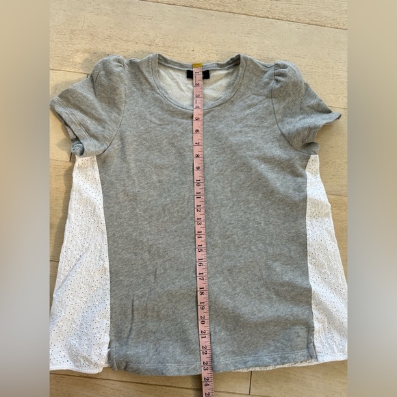 Me+em contrast grey with white eyelet sweatshirt 6 - Picture 5 of 6